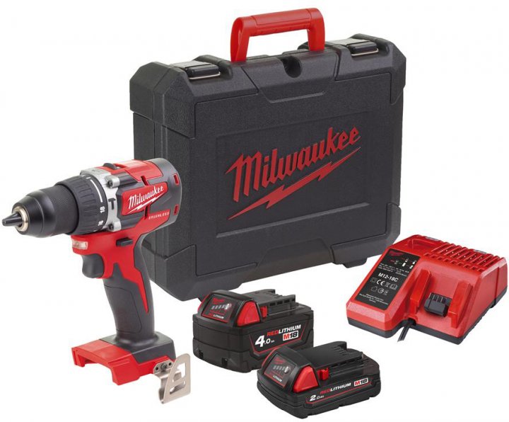 Дриль акумуляторна ударна MILWAUKEE M18 CBLPD-402C (4933464537)